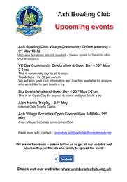 Not to be missed - upcoming events